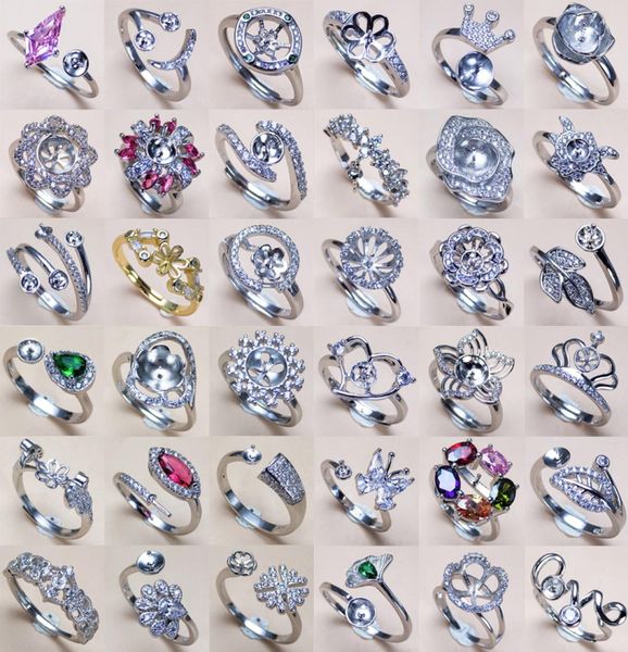 36 styles pearl rings settings s925 silver rings zircon ring for women girl ring fine jewelry adjustable valentine039s day gift7503952, Slivery;crystal
36 styles pearl rings settings s925 silver rings zircon ring for women girl ring fine jewelry adjustable valentine039s day gift7503952, Slivery;crystal