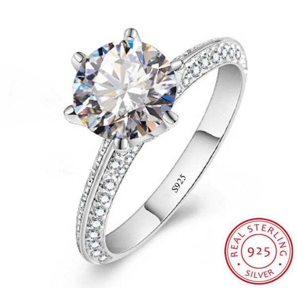 100 original solid 925 sterling silver wedding rings fine jewelry 1ct cz diamond stone engagement rings for women xr2793658503, Slivery;golden
100 original solid 925 sterling silver wedding rings fine jewelry 1ct cz diamond stone engagement rings for women xr2793658503, Slivery;golden