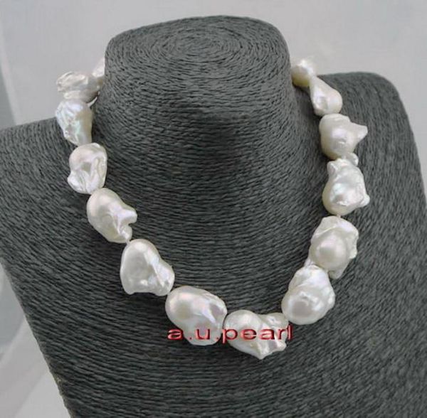 fine pearls jewelry luster real 18quot30mm natural south sea baroque white pearl necklace8048627, Silver
fine pearls jewelry luster real 18quot30mm natural south sea baroque white pearl necklace8048627, Silver