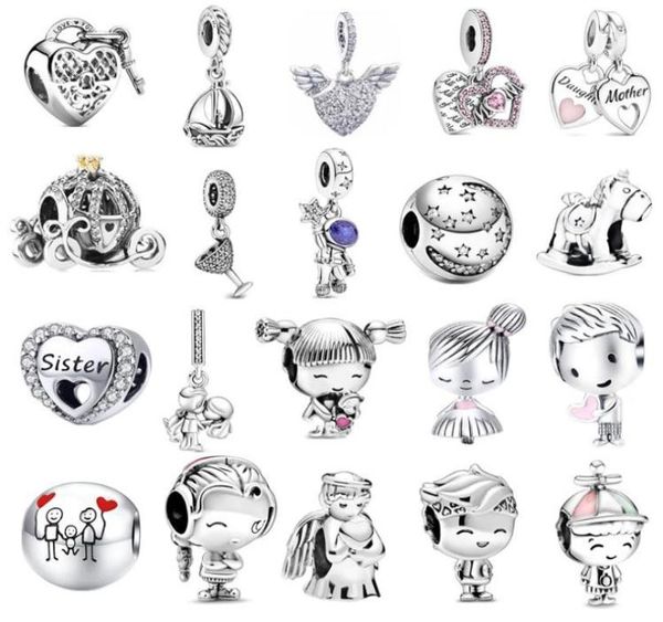 luxury s925 sterling silver charm beads heart beaded diy angel boy girls women's original fit bracelet pendant fashion designer ladies, Bronze;silver
luxury s925 sterling silver charm beads heart beaded diy angel boy girls women's original fit bracelet pendant fashion designer ladies, Bronze;silver