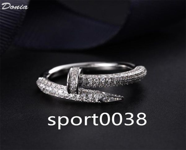 donia jewelry luxury ring exaggerated european and american fashion nails titanium microinlaid zircon creative designer gifts2448555, Silver
donia jewelry luxury ring exaggerated european and american fashion nails titanium microinlaid zircon creative designer gifts2448555, Silver
