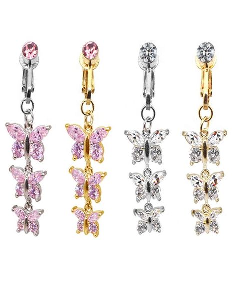 faux body piercing jewelry fake belly piercing butterfly designnavel rings cz clip on belly button ring non piercing jewelry1828414, Silver
faux body piercing jewelry fake belly piercing butterfly designnavel rings cz clip on belly button ring non piercing jewelry1828414, Silver
