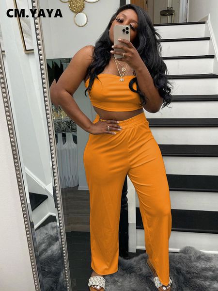 women's two piece pants cm.yayaya fashion women's set strapless crop and straight pants set street clothing ins two 2-piece set dr, White
women's two piece pants cm.yayaya fashion women's set strapless crop and straight pants set street clothing ins two 2-piece set dr, White