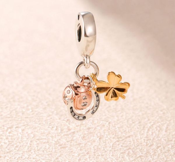 925 sterling silver rose shine horseshoe clover & ladybird charm bead for european jewelry charm bracelets8266601, Black
925 sterling silver rose shine horseshoe clover & ladybird charm bead for european jewelry charm bracelets8266601, Black
