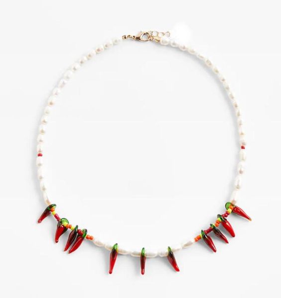 lady fashion red chili pepper necklaces for women bohemian beads handmade pearls stone collar choker jewelry gift chains8397968, Silver
lady fashion red chili pepper necklaces for women bohemian beads handmade pearls stone collar choker jewelry gift chains8397968, Silver