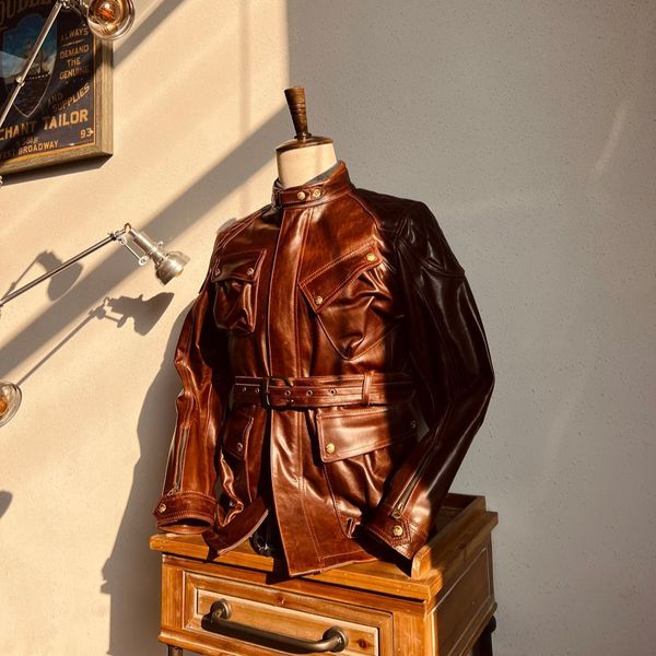 men's jackets tailor brando j66 italian leather association vegetable tanned cowhide midlength standup collar safari biker jacket 23071, Black;brown
men's jackets tailor brando j66 italian leather association vegetable tanned cowhide midlength standup collar safari biker jacket 23071, Black;brown