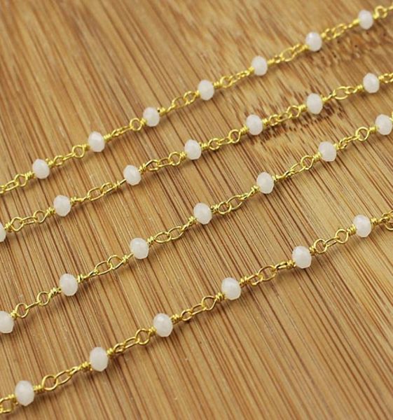 whole moonstone chalcedony rosary style beaded chain4x3mm faceted rondelles white beads wire wrapped gold chain beaded c46449212681, Silver
whole moonstone chalcedony rosary style beaded chain4x3mm faceted rondelles white beads wire wrapped gold chain beaded c46449212681, Silver