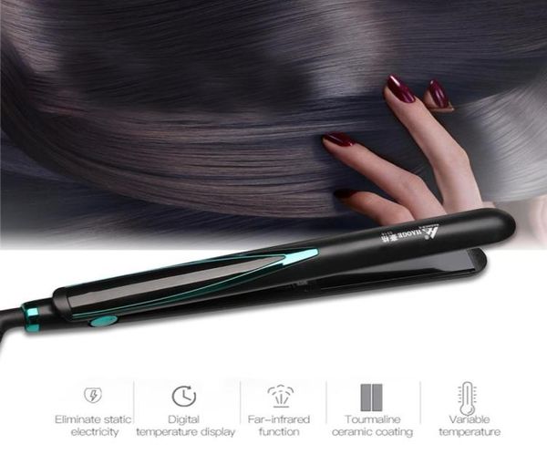 hair straughtener fast warmup flat iron negative ion ceramic tourmaline ionic hair straighten curling iron corrugation cx2007216439055, Black
hair straughtener fast warmup flat iron negative ion ceramic tourmaline ionic hair straighten curling iron corrugation cx2007216439055, Black