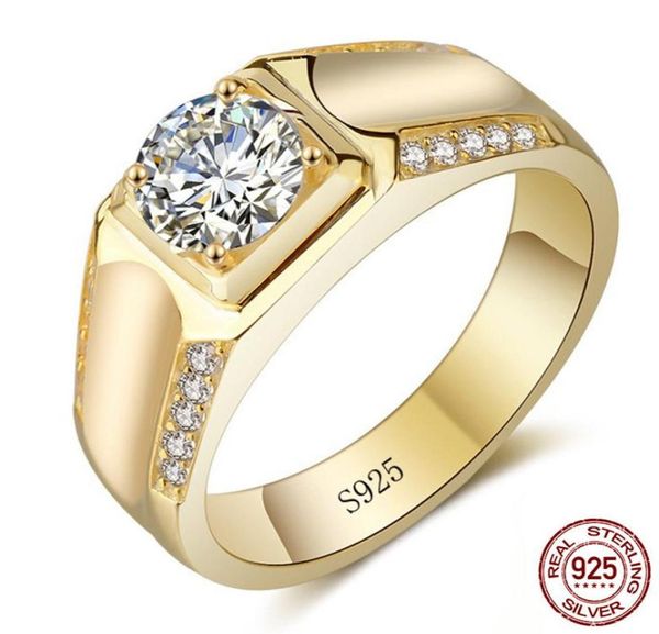100 original men 925 silver ring gold color with 7mm cz diamond engagement wedding rings for men fine jewelry gift yr01163526678, Slivery;golden
100 original men 925 silver ring gold color with 7mm cz diamond engagement wedding rings for men fine jewelry gift yr01163526678, Slivery;golden
