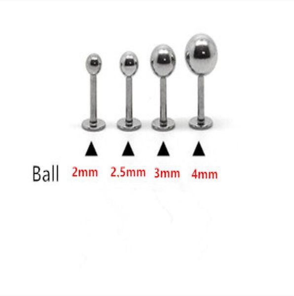 16g lip ring labret piercing ball plain 316l surgical steel fashion body piercing jewelry 100pcslot 2mm 25mm 3mm 4mm ear tragus 4545725, Black
16g lip ring labret piercing ball plain 316l surgical steel fashion body piercing jewelry 100pcslot 2mm 25mm 3mm 4mm ear tragus 4545725, Black