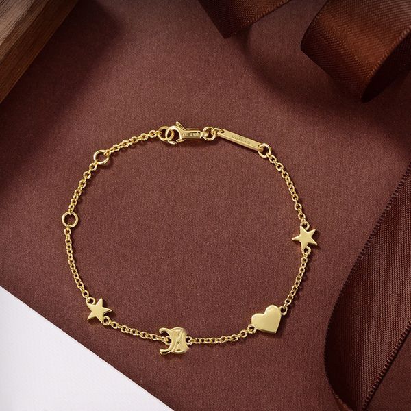 luxury designer elegant gold and silver star bracelet fashion ladies letter pendant love bracelet wedding special design jewelry quality, Black
luxury designer elegant gold and silver star bracelet fashion ladies letter pendant love bracelet wedding special design jewelry quality, Black