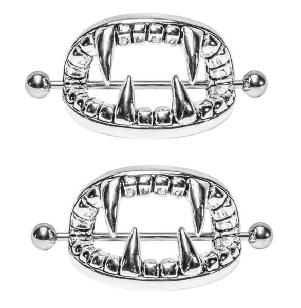 whole silver plated punk gothic stainless steel vampire teeth nipple ring women body piercing jewelry accessory6436020
whole silver plated punk gothic stainless steel vampire teeth nipple ring women body piercing jewelry accessory6436020