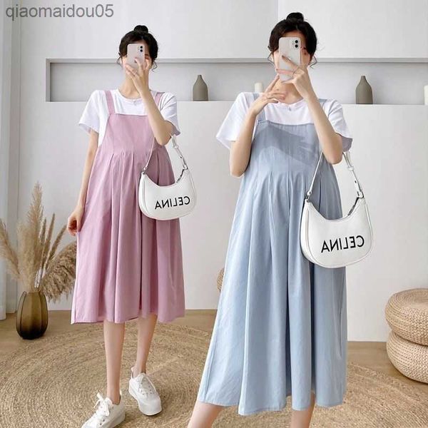 maternity clothing dresses summer fashion pink pregnancy clothes gowns short sleeve fake two-piece pregnant women dress l230712, White
maternity clothing dresses summer fashion pink pregnancy clothes gowns short sleeve fake two-piece pregnant women dress l230712, White