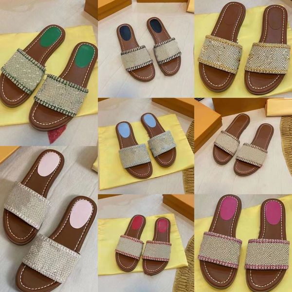 designer shoes women slippers designer sandals embroider fashion summer flats open toe one strap slippers with box, Black
designer shoes women slippers designer sandals embroider fashion summer flats open toe one strap slippers with box, Black
