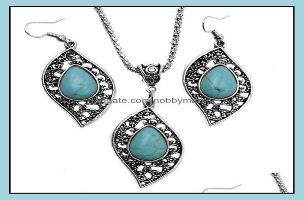 earrings necklace jewelry sets fashion turquoise set antique sier leaves pendant necklacesearring 2pcs for women drop delivery 6158658, Silver
earrings necklace jewelry sets fashion turquoise set antique sier leaves pendant necklacesearring 2pcs for women drop delivery 6158658, Silver