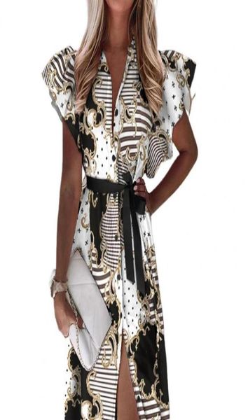 casual dresses women fashion elegant long dress printed deep v neck autumn ruffles sleeve split hem draped maxi for wedding b3991799, Black;gray
casual dresses women fashion elegant long dress printed deep v neck autumn ruffles sleeve split hem draped maxi for wedding b3991799, Black;gray