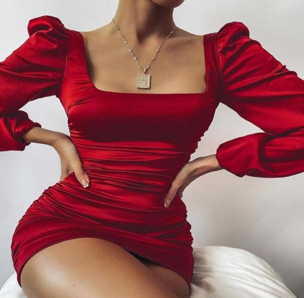 casual dresses 2021 women fashion elegant autumn spring solid puffed sleeve ruched backless bodycon satin mini dress party sq6130290, Black;gray
casual dresses 2021 women fashion elegant autumn spring solid puffed sleeve ruched backless bodycon satin mini dress party sq6130290, Black;gray