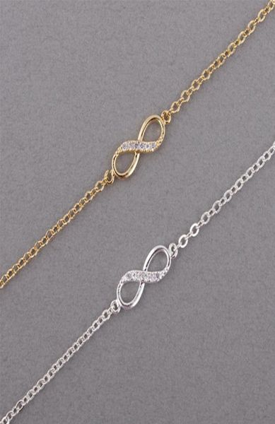 shuangshuo 2018 new fashion infinity bracelet for women with crystal stones bracelet infinity number 8 chain bracelets bileklik2361770, Golden;silver
shuangshuo 2018 new fashion infinity bracelet for women with crystal stones bracelet infinity number 8 chain bracelets bileklik2361770, Golden;silver