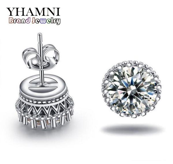 yhamni new arrival sell super shiny diamond 925 sterling silver ladies stud crown earrings jewelry whole e1006847016, Golden;silver
yhamni new arrival sell super shiny diamond 925 sterling silver ladies stud crown earrings jewelry whole e1006847016, Golden;silver