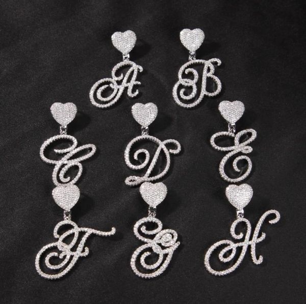 cursive letter with heart bail brush cubic zirconia intial name necklace charm hip hop jewelry3465207, Silver
cursive letter with heart bail brush cubic zirconia intial name necklace charm hip hop jewelry3465207, Silver