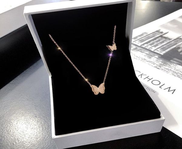 titanium steel real gold plating sweet frosted nonmainstream design double butterfly necklace female 2020 new style clavicle chai7736337, Silver
titanium steel real gold plating sweet frosted nonmainstream design double butterfly necklace female 2020 new style clavicle chai7736337, Silver
