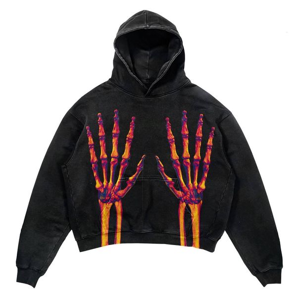 men's hoodies sweatshirts american retro print skull finger personality sweater y2k harajuku street loose hooded autumn trend couple 23, Black
men's hoodies sweatshirts american retro print skull finger personality sweater y2k harajuku street loose hooded autumn trend couple 23, Black