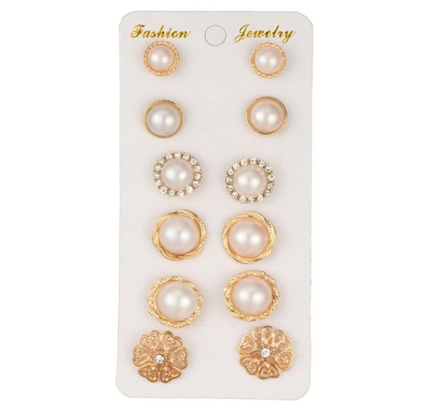 drop fashion jewelry 6pairset pearl earrings vintage set with rhinestone flowers stud golden earrings in stock1652751, Golden;silver
drop fashion jewelry 6pairset pearl earrings vintage set with rhinestone flowers stud golden earrings in stock1652751, Golden;silver