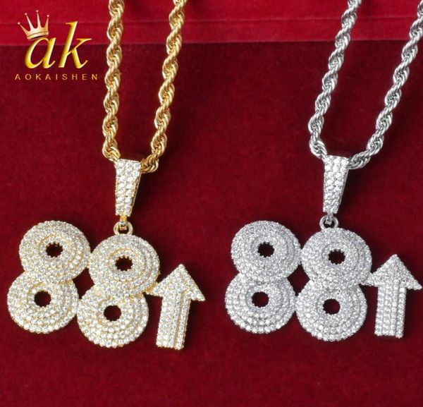 number 88 with arrow rock necklace for men gold color material copper cubic zircons hip hop jewelry with rope chain7754585, Silver
number 88 with arrow rock necklace for men gold color material copper cubic zircons hip hop jewelry with rope chain7754585, Silver