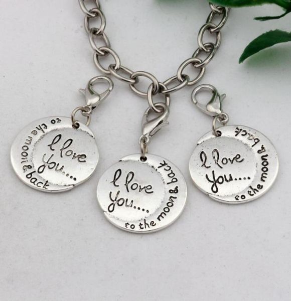 200pcs antique silver alloy i love you to the moon back charms dangle bead with lobster clasp fit charm bracelet 19x34mm d6005079, Bronze;silver
200pcs antique silver alloy i love you to the moon back charms dangle bead with lobster clasp fit charm bracelet 19x34mm d6005079, Bronze;silver