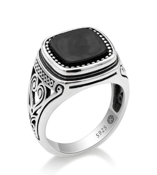 925 sterling silver men ring with suqare natural black stone carved design thai silver ring for women men turkish jewelry4150145, Golden;silver
925 sterling silver men ring with suqare natural black stone carved design thai silver ring for women men turkish jewelry4150145, Golden;silver