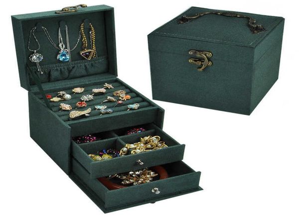 vintage jewlery box europeanstyle small multilayer plaid bracelet ear stud princess simple jewelry storage cosmetic case 2110132034530, Black;white
vintage jewlery box europeanstyle small multilayer plaid bracelet ear stud princess simple jewelry storage cosmetic case 2110132034530, Black;white