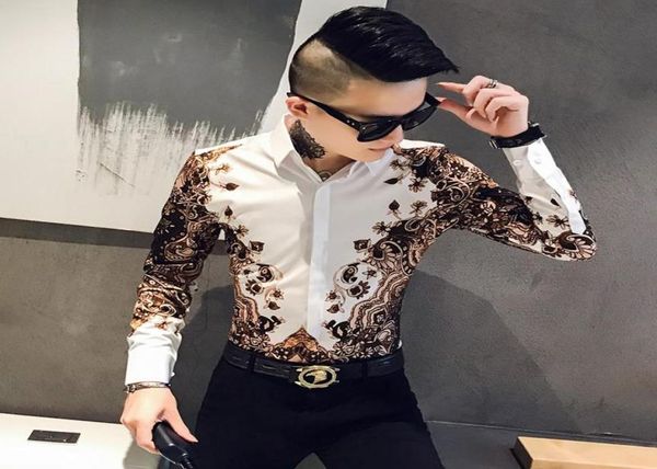 men039s casual shirts fashion brand mens printed shirt slim longsleeved baroque party club clothing camisa luxury royal men tu2198555, White;black
men039s casual shirts fashion brand mens printed shirt slim longsleeved baroque party club clothing camisa luxury royal men tu2198555, White;black