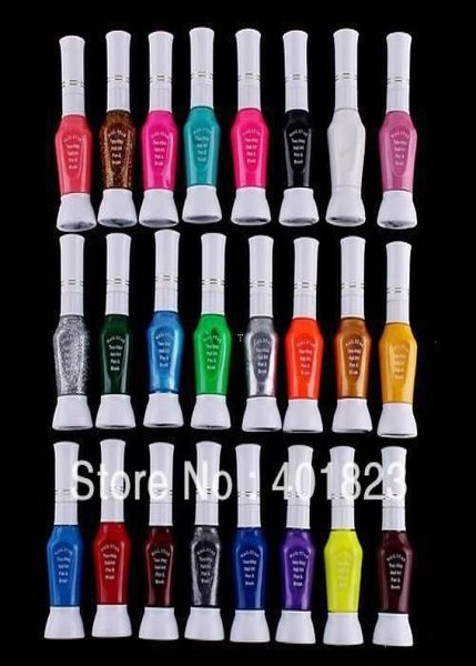 24pcslot 24 colors 2way nail art glitter makeup polish nail art striper pen varnish brush set9801894, Yellow
24pcslot 24 colors 2way nail art glitter makeup polish nail art striper pen varnish brush set9801894, Yellow