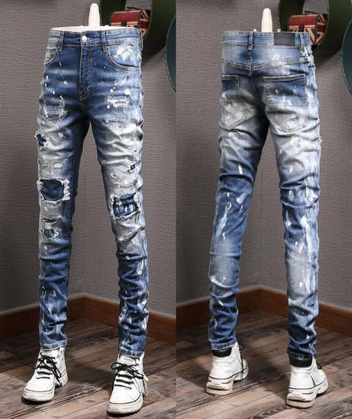 painted stitch detail jeans mens distressed vintage slim fit leg denim trousers male1927328, Blue
painted stitch detail jeans mens distressed vintage slim fit leg denim trousers male1927328, Blue