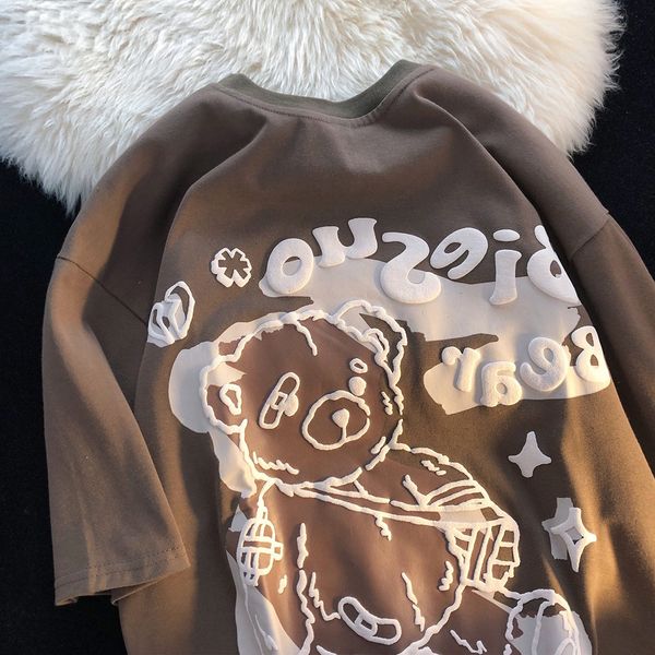 women's tshirt bear t shirt female american retro oversize cotton short sleeved ins cartoon graffiti fat shirts for women harajuku 2307, White
women's tshirt bear t shirt female american retro oversize cotton short sleeved ins cartoon graffiti fat shirts for women harajuku 2307, White