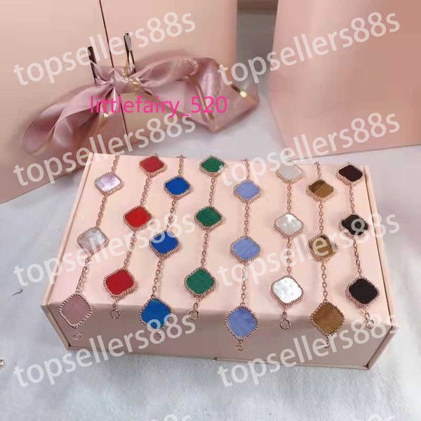 classic fashion charm bracelets 4four leaf clover designer jewelry 18k gold bangle bracelet for women men necklaces chain elegant jewelery g, Golden;silver
classic fashion charm bracelets 4four leaf clover designer jewelry 18k gold bangle bracelet for women men necklaces chain elegant jewelery g, Golden;silver