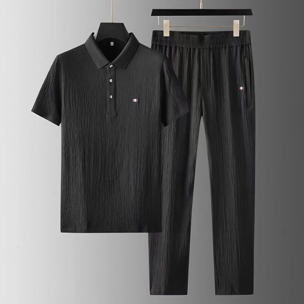 men s tracksuits casual sports suit pants for men summer luxury thin lapel embroidery polo shirt slim two piece handsome short sleeve white, Gray
men s tracksuits casual sports suit pants for men summer luxury thin lapel embroidery polo shirt slim two piece handsome short sleeve white, Gray