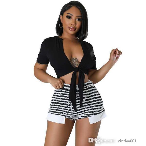 womens shorts summer fashion clothing new temperament cargo stripe drawstring joggers high waist short pants, White;black
womens shorts summer fashion clothing new temperament cargo stripe drawstring joggers high waist short pants, White;black