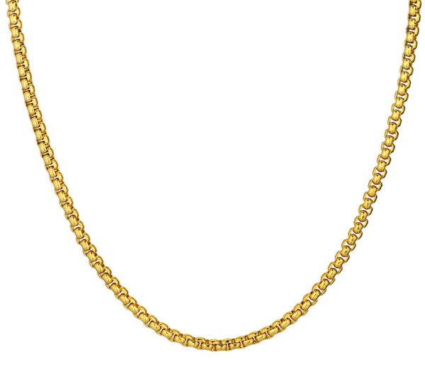 curb cuban chains necklace for men women luxury fine jewelry choker 4mm 18k gold plated link chain party gift africa2392974, Silver
curb cuban chains necklace for men women luxury fine jewelry choker 4mm 18k gold plated link chain party gift africa2392974, Silver