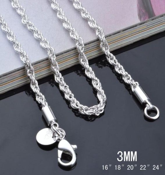 925 sterling silver plated 3mm 1624inches ed rope chain necklace fashion jewelry 4047587
925 sterling silver plated 3mm 1624inches ed rope chain necklace fashion jewelry 4047587