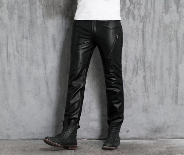 men039s pants genuine leather quality black motorcycle the first layer of sheepskin male personality8164026
men039s pants genuine leather quality black motorcycle the first layer of sheepskin male personality8164026