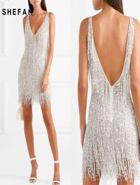 shefan women dance costume deep v neck silver elegant tassel mini dress backless bodycon clubwear glitter party vestidos casu3786132, Black;gray
shefan women dance costume deep v neck silver elegant tassel mini dress backless bodycon clubwear glitter party vestidos casu3786132, Black;gray