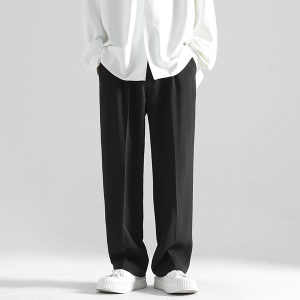 men s pants casual suit pant work elastic waist jogging trousers male brand clothing design stretch straight 230711, Black
men s pants casual suit pant work elastic waist jogging trousers male brand clothing design stretch straight 230711, Black