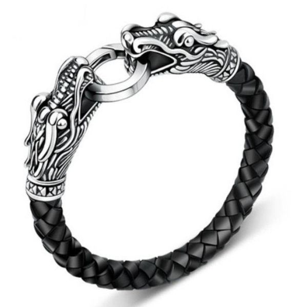 leather tibetan silver men bracelet titanium fashion male vintage accessories parataxis dragon bracelet men jewelry5529679, Golden;silver
leather tibetan silver men bracelet titanium fashion male vintage accessories parataxis dragon bracelet men jewelry5529679, Golden;silver