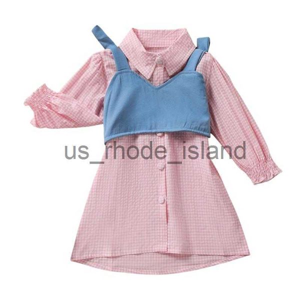 clothing sets girl's dresses kids suit set plaid turn-down collar long sleeve dress+ solid color v-neck vest for spring fall x0712, White
clothing sets girl's dresses kids suit set plaid turn-down collar long sleeve dress+ solid color v-neck vest for spring fall x0712, White