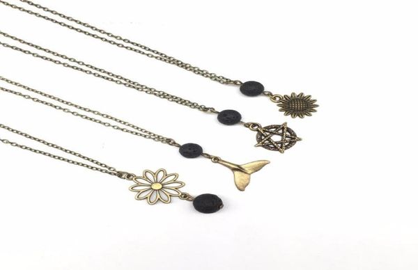 chains 10pcs lava stone diffuser necklace essential oil rock necklace antique bronze minimalist jewelry4858204, Silver 
chains 10pcs lava stone diffuser necklace essential oil rock necklace antique bronze minimalist jewelry4858204, Silver