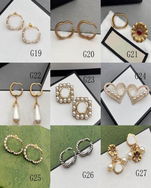 women stud earring designers jewelry pearl ear studs luxury silver hoops fashion gold love earrings g bijoux with box4542227, Golden;silver
women stud earring designers jewelry pearl ear studs luxury silver hoops fashion gold love earrings g bijoux with box4542227, Golden;silver