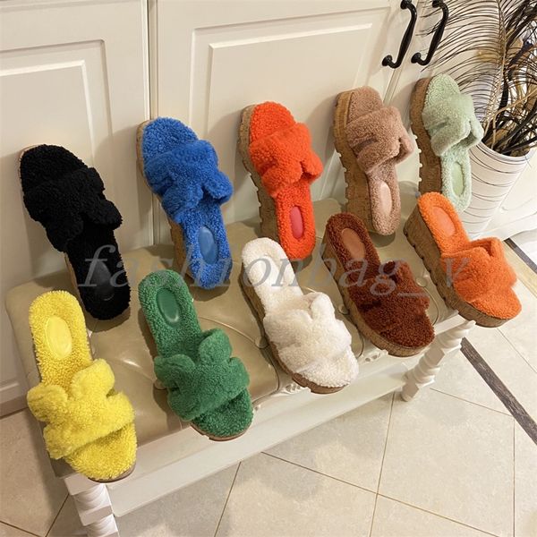 designer women eze slippers fur slides warm wool slippers waterproof platform ladies autumn winter slippers slide with box, Black
designer women eze slippers fur slides warm wool slippers waterproof platform ladies autumn winter slippers slide with box, Black