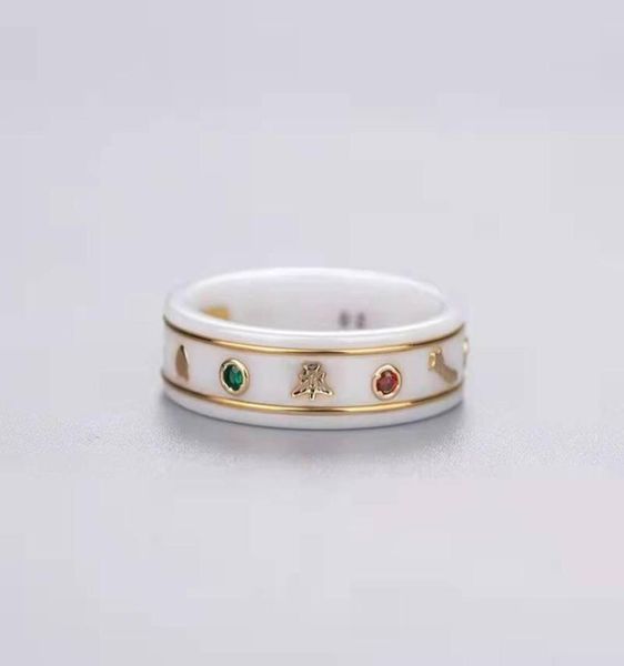 ring for man woman bee rings designer jewelry gift black white ceramic ring fashion accessories original packaging6813017, Silver
ring for man woman bee rings designer jewelry gift black white ceramic ring fashion accessories original packaging6813017, Silver