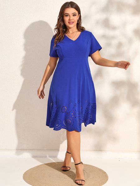 plus size dresses finjani size for women laser cut scallop trim midi dress elegant party 230711, Black
plus size dresses finjani size for women laser cut scallop trim midi dress elegant party 230711, Black